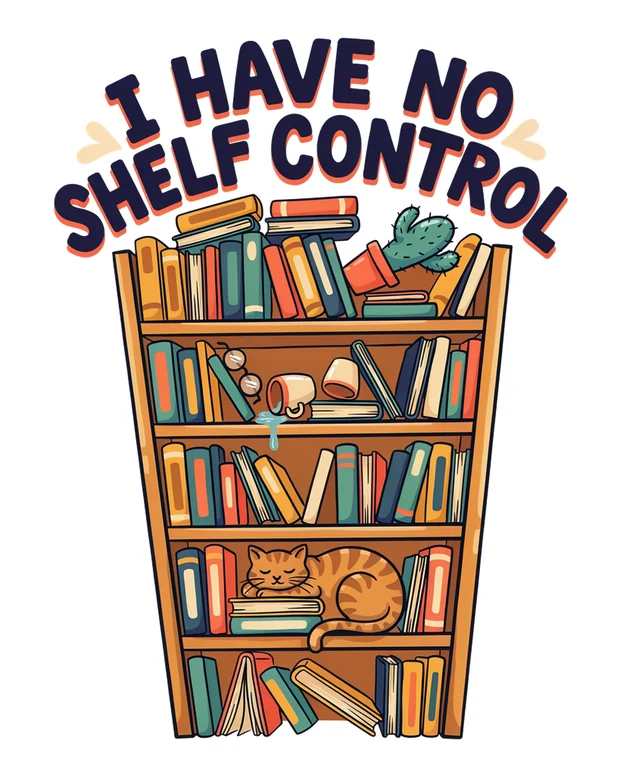 Book Lover t-shirt design idea 3 for print on demand
