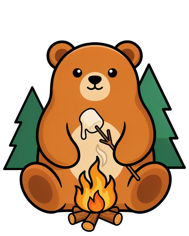 Camping t-shirt design idea 2 for print on demand