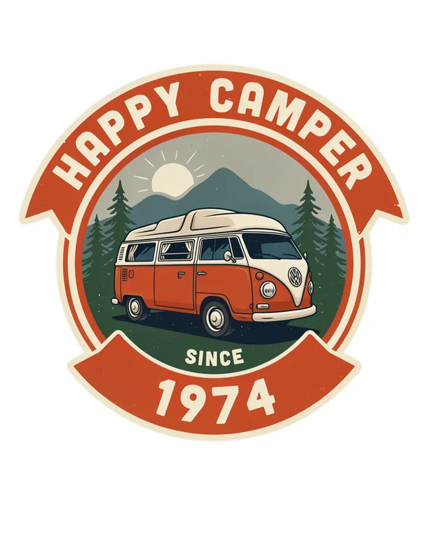 Camping t-shirt design idea 4 for print on demand