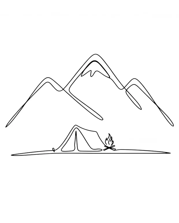 Camping t-shirt design idea 5 for print on demand