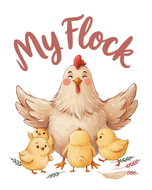 Chicken Mom t-shirt design idea 2 for print on demand
