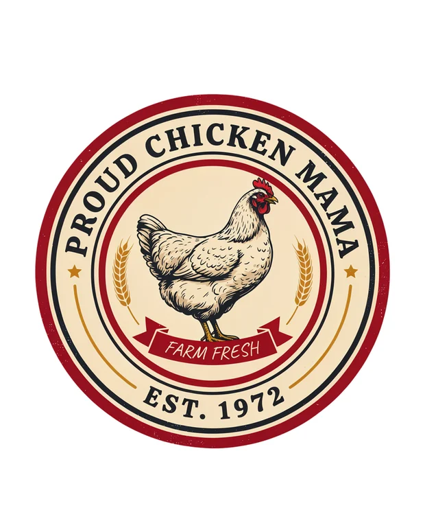 Chicken Mom t-shirt design idea 4 for print on demand