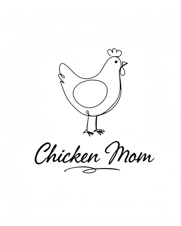 Chicken Mom t-shirt design idea 5 for print on demand