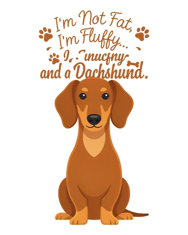 Dachshund t-shirt design idea 3 for print on demand