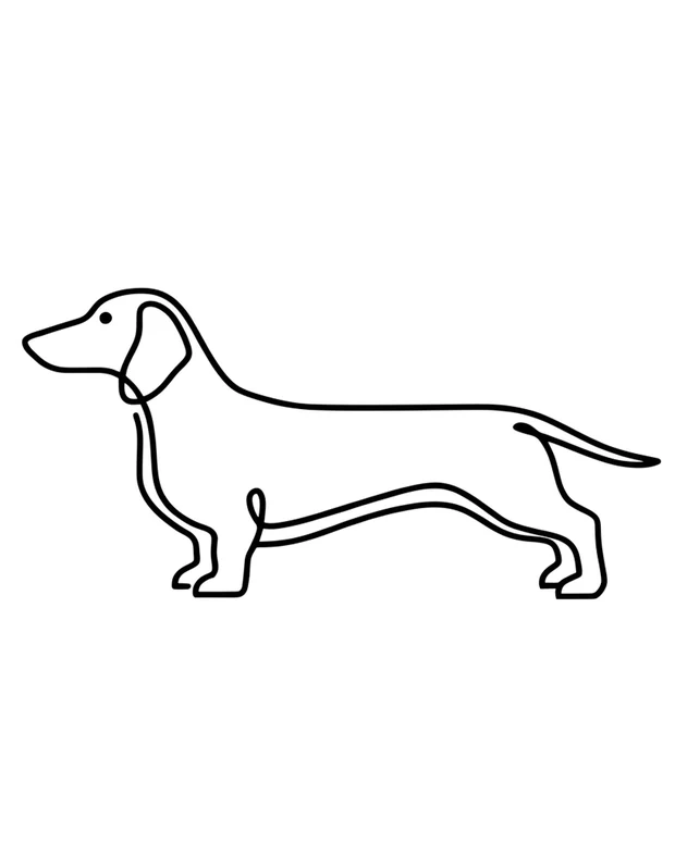 Dachshund t-shirt design idea 5 for print on demand