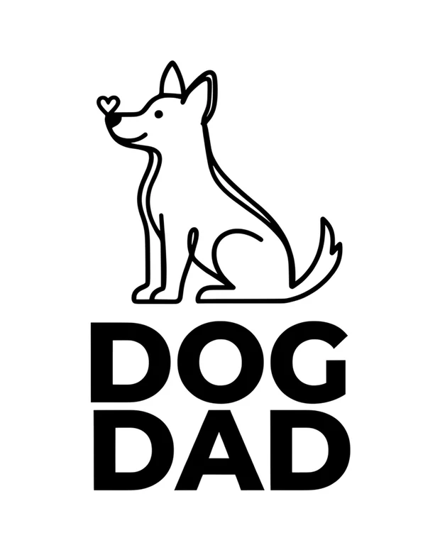 Dog Dad t-shirt design idea 5 for print on demand