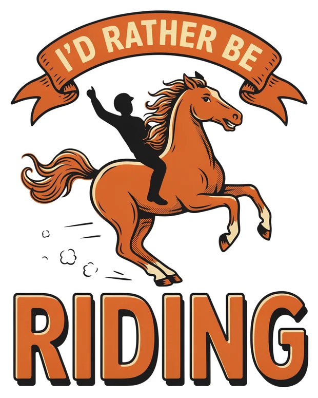 Horse t-shirt design idea 3 for print on demand