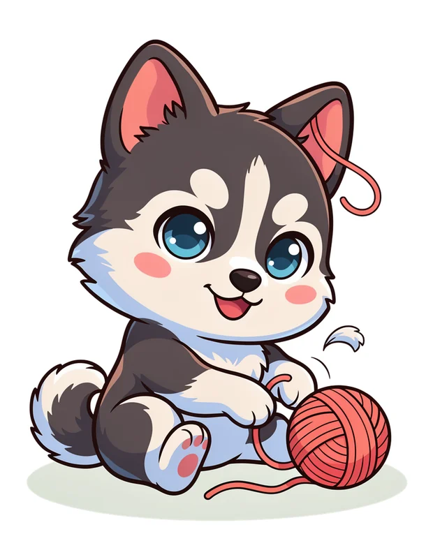 Husky t-shirt design idea 2 for print on demand