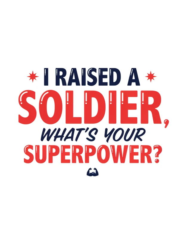 Military Mom t-shirt design idea 3 for print on demand