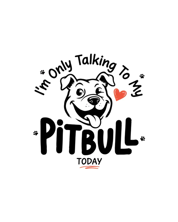Pitbull t-shirt design idea 3 for print on demand