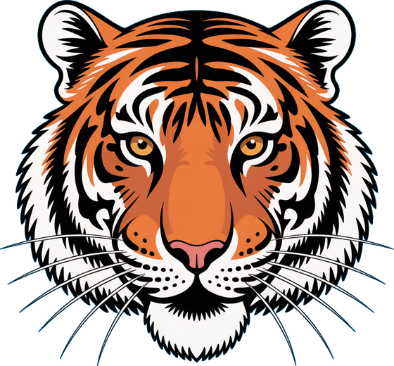 Tiger face design