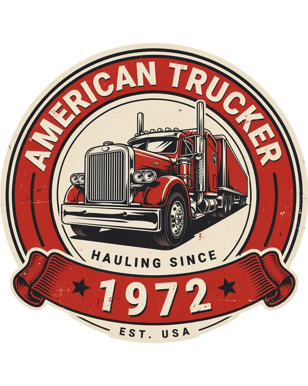 Trucker t-shirt design idea 4 for print on demand