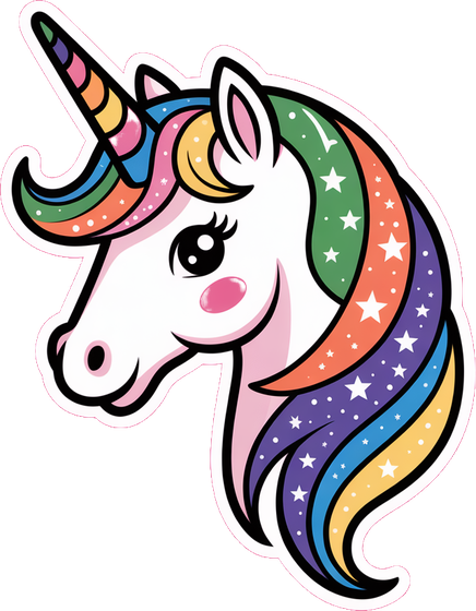 Rainbow unicorn design
