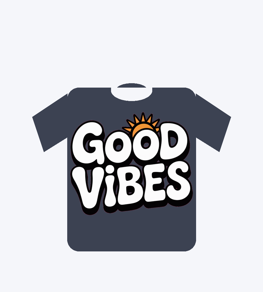 LzyPOD design on a t-shirt