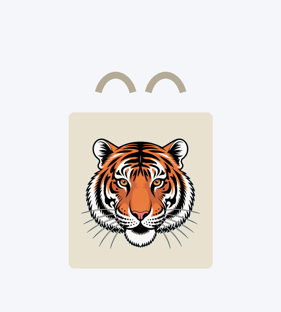 LzyPOD design on a tote bag